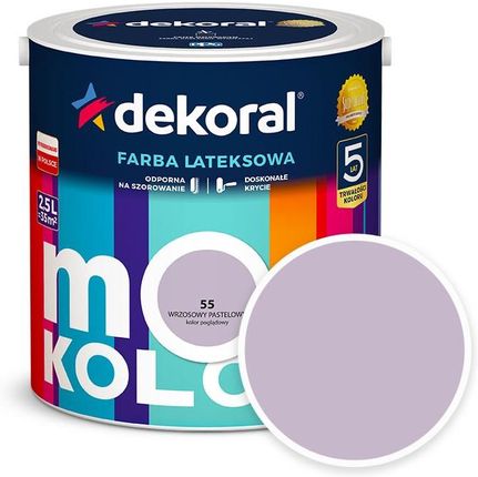 Dekoral Moc Koloru Wrzosowy pastelowy 2,5L