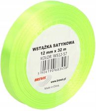 Zdjęcie Wstążka Satynowa Neon Ziel. 12MM/32 Brewis WS12-57 - Grodzisk Wielkopolski