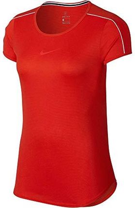 Nike Dry T-shirt damski Habanero Red/White/Borde L