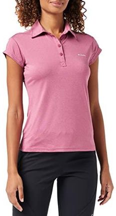 Columbia damska koszulka polo Peak To Point Novelty Polo czerwony Wine Berry X-S