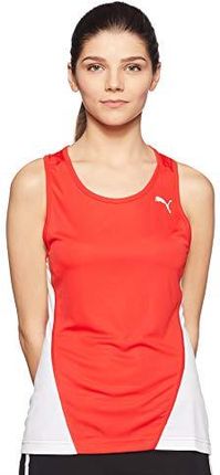 PUMA Damen Tank Top Cross the Line Singlet W, Puma Red-Puma White, L, 515103