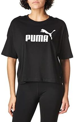 Puma Damen Crop Top ESS Cropped Logo Tee, Black, S, 586866