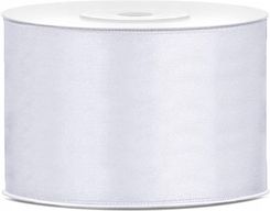 Zdjęcie Tasiemka Wstążka Satynowa biała 50mm x 25m - Barcin