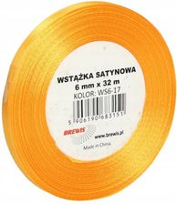 Zdjęcie Wstążka Satynowa 6MM X 32M WS6-17 Brewis Pomarańcz - Dolsk