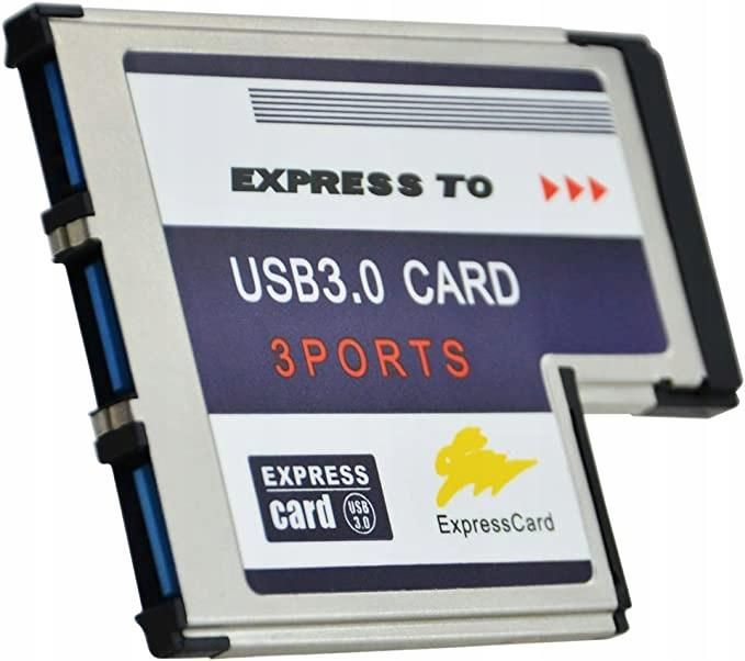 Kontroler 54mm Express Card USB 3.0 Adapter 3 porty Opinie i ceny na