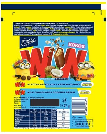Baton Wedel WW Kokos 47g - zdjęcie 2