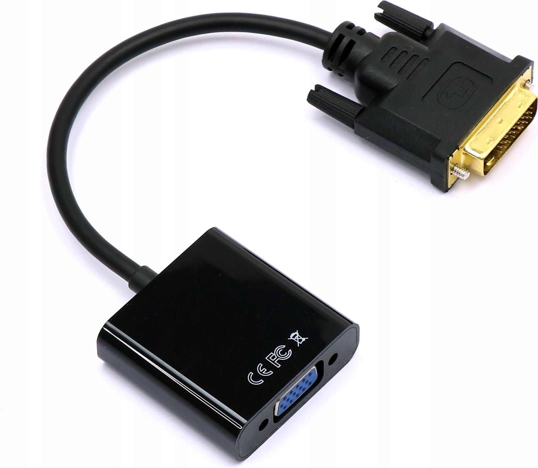 Kabel Adapter Konwerter Dvi D Do Vga Full Hd P Opinie I Ceny Na Ceneo Pl