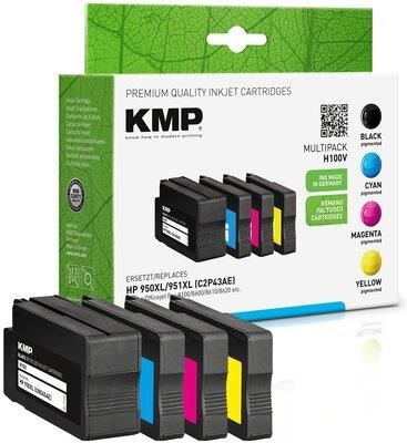 Zestaw tuszy KMP do HP 950 XL / 951 XL Czarny, Błękitny, Purpurowy, Żółty 1722,4050 | DARMOWY TRANSPORT!