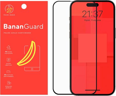 Polski Banan Szkło Hartowane 3D Do Iphone 14 Pro Max