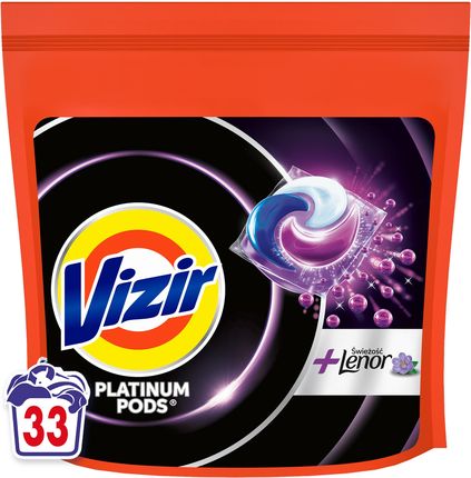 Vizir Platinum PODS Kapsułki do prania ciemnych ubrań, 33 prań