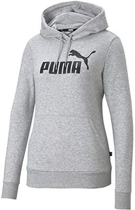 Puma Mężczyźni Ess Logo Hoodie Tr Bluza Szary