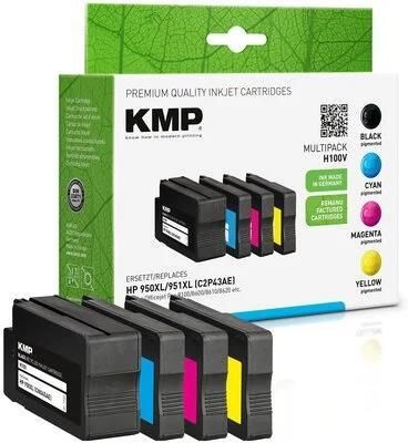 Zestaw tuszy KMP do HP 950 XL / 951 XL Czarny, Błękitny, Purpurowy, Żółty 1722,4050
