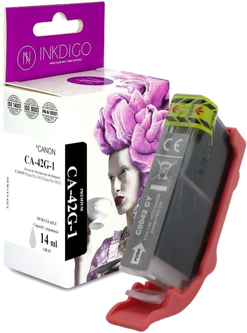 CLI-42Y Cartuccia Compatibile Giallo Per Canon Pixma PRO-100 Pixma - Foto 4