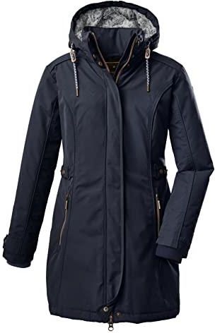 G.I.G.A. DX Damen Parka Gw 75 - Fleeceparka Mit Kapuze | Übergangsjacke Melange
