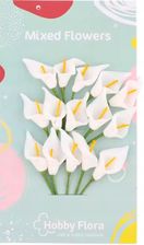 Zdjęcie Dekoracyjne mini kwiaty15 szt. białe kalie - Olkusz