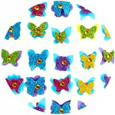 Zdjęcie naklejki Papierowe kolorowe Motylki 3D kraft - Zabrze