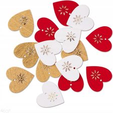 Zdjęcie Samoprzylepne Kształty Z Drewna Serca 16 Szt. - Luboń