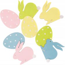 Zdjęcie Drewniane Króliczki I Jajka 8szt Pastelowe dpCraft - Zakroczym