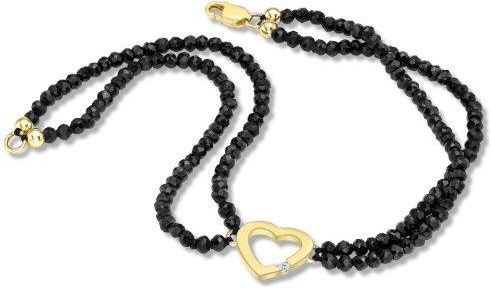 9 karaat ketting met hartmedaillon voor dames | Lucardi-NL