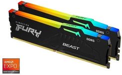 Zdjęcie Pamięć RAM Kingston FURY Beast RGB DDR5 31GB 5200MHz CL36 (KF552C36BBEAK232) - Reszel