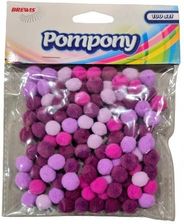 Zdjęcie Pompony dekoracyjne fioletowe mix op 100 szt POM11 - Trzebinia