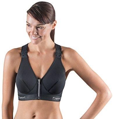 A to Z Sport Damski biustonosz sportowy Zbra Silver czarny czarny – czarny 95G