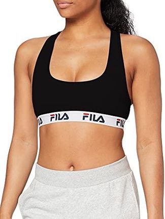 Fila Damski biustonosz sportowy czarny czarny m