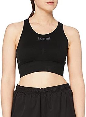 hummel damski Hummel First bezszwowy biustonosz damski - biustonosz dla kobiet Czarny XL-XXL