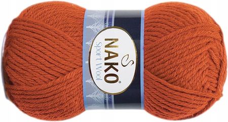 włóczka Sport Wool kolor: 6963 ciemny pomarańczo