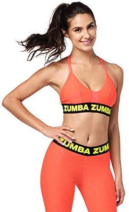 Zumba Damskie zumba seksowne oddychające modne majtki dla kobiet z paskami trening fitness damski odzież na siłownię biustonosz sportowy Odważny koral