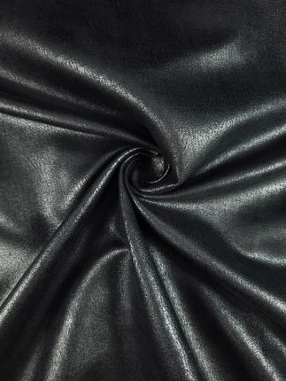 Eko skóra odzieżowa czarna tkanina na metry 0,5mtr