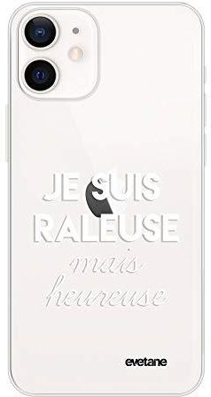 Cover Evetane Per IPhone 12/12 Pro, Morbida Al Silicone, Antiurto Con Angoli Rinforzati, Design Originale Fiori, Protezione 360°