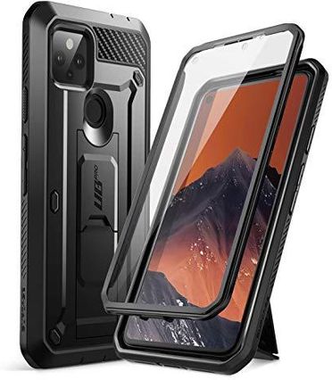 Supcase Unicorn Beetle Pro Series Wytrzymałe Etui Na Całe Ciało Z Wbudowaną Osłoną Ekranu 6,2-Calowego Google Pixel 4A 5G (2020), Czarne