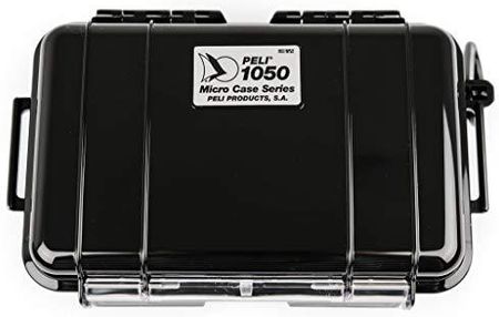 Peli 1050 Pudełko Ochronne Micro Case Na Drobiazgi, Wodoszczelne (Ip67), Pojemność 1 L, Wyprodukowane W Usa, Czarne/Czarna Wkładka