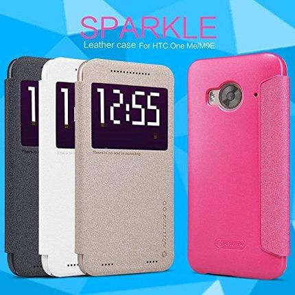 Nillkin Sparkle Skórzane Etui Do Htc One M9E - Czarne