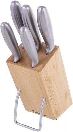 Elitehoff Blok na noże drewniany stojak na akcesoria kuchenne z nożami kuchennymi (E6270)