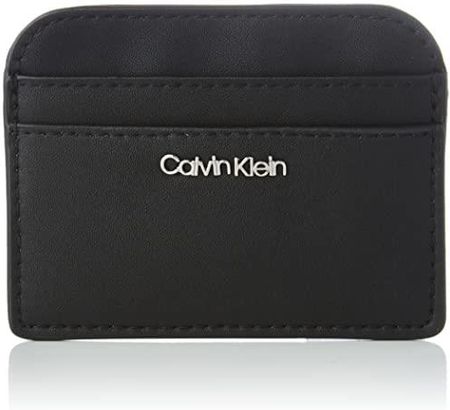 CALVIN KLEIN Damska kartka CK Must Dome CARDHOLDER, czarna, jeden rozmiar