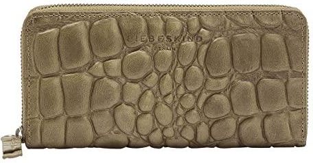 Liebeskind Annie Nova Portafogli Donna In Pelle Con Stampa Coccodrillo - Nero, Medio (9.5x11.6x2 Cm) Con Protezione RFID