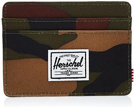 Herschel męski portfel na karty Charlie RFID, Woodland Camo, Jeden rozmiar, Casual