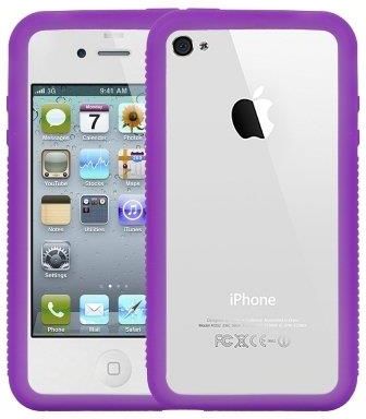 Logotrans Silikonowe Etui Ochronne Z Serii Standardowej Do Apple Iphone 4 Fioletowe Etui Na