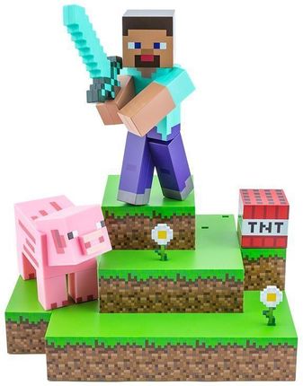 Paladone Lampa Diorama Minecraft Steve Świnka TNT 30cm