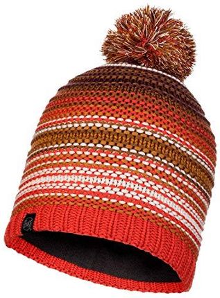 Buff Unisex Adult 113586.632.10.00 KNITTED & POLAR HAT NEPER MAROON, rozmiar uniwersalny