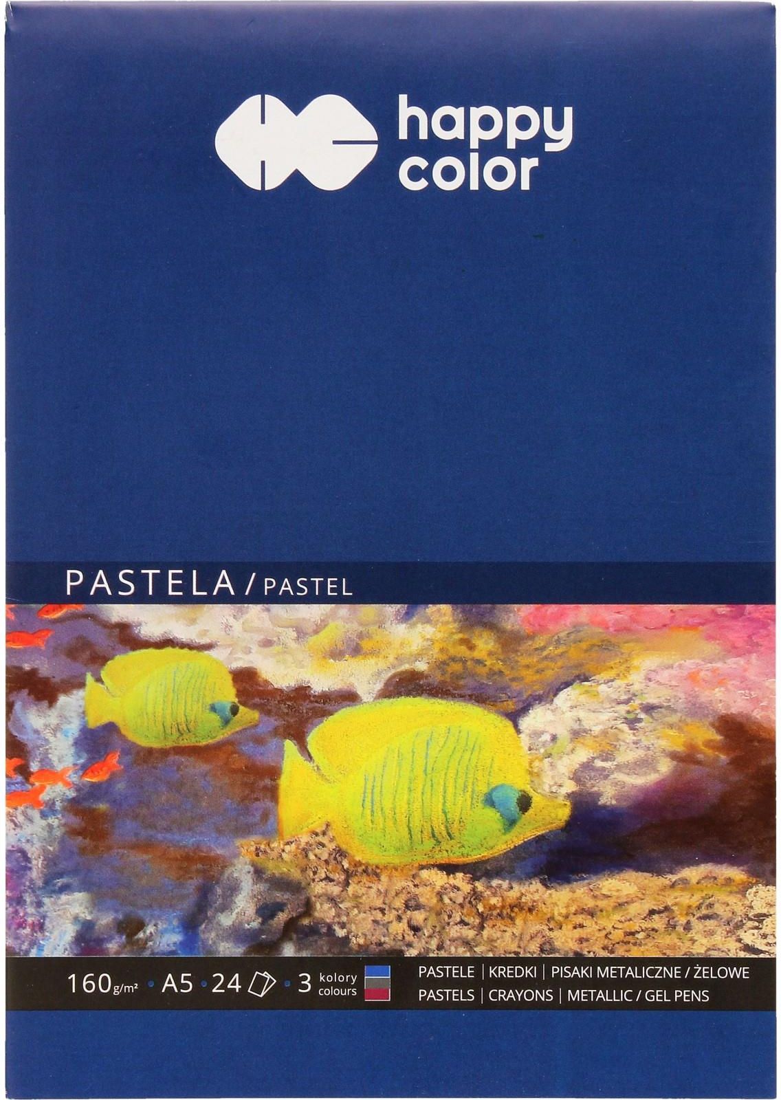 Zdjęcie Happycolor Blok Pasteli A5 24 3Kolory 160G Happy Color - Zakliczyn