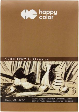 Happycolor Blok Szkicowy A5 40 80G Eco Happy Color