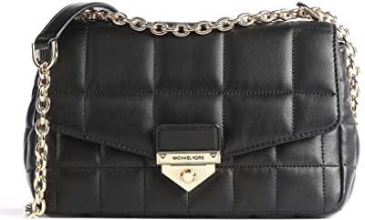 Michael Kors Womens LG Chain Shldr Shoulder Bag, Black, Large