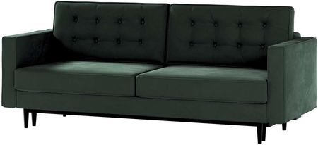 Dekoria Sofa Rozkładana Svein Ciemny Zielony 225X97X91 Cm Tkaniny Tapicerskie Sofy Soft-Putivs-Cza-Ri38