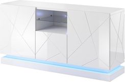 Zdjęcie Cama Meble Komoda Qiu 2D1K 150X41,5Xh75 Biały Połysk 3029746 - Zawidów