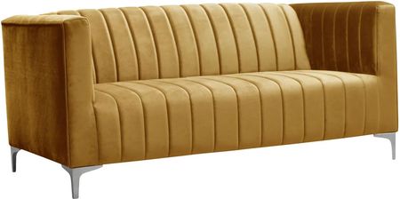 Elior Pikowana Sofa Welurowa Klera 3X 9 Ów 25505