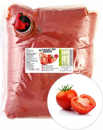 Tłocznia Szymanowice Sok Tłoczony Z Pomidora Pomidorowy Pomidor 100% 3L