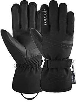 Reusch Damskie rękawiczki na palce R-TEX® XT z izolacją PRIMALOFT® 7702 czarne/srebrne, rozmiar 7,5